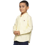 U.S. ELK Boys' and Men's Long Sleeve Button Down Dress Shirts-Yellow