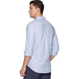 U.S. ELK Men's Button Down Slim Fit, Casual Long Sleeve Shirt - Sky Blue U.S. ELK