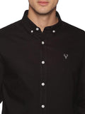 U.S. ELK Men's Button Down Slim Fit, Casual Long Sleeve Shirt - Black U.S. ELK