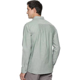 U.S. ELK Men's Button Down Slim Fit, Casual Long Sleeve Shirt - Forest Green U.S. ELK