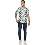 Men's Printed Shirt | Half sleeves Hawaiian Shirts For Men- Sea Blue