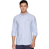 U.S. ELK Men's Button Down Slim Fit, Casual Long Sleeve Shirt - Sky Blue U.S. ELK