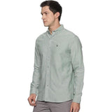 U.S. ELK Men's Button Down Slim Fit, Casual Long Sleeve Shirt - Forest Green U.S. ELK