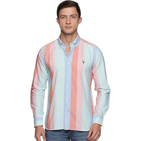 U.S. ELK Men's Button Down Slim Fit, Casual Long Sleeve Shirt -Mix Color3 U.S. ELK