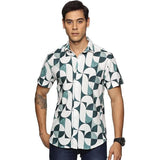 Men's Printed Shirt | Half sleeves Hawaiian Shirts For Men- Sea Blue