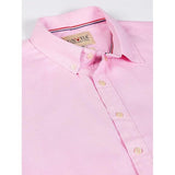 U.S. ELK Men's Button Down Slim Fit, Casual Long Sleeve Shirt - Pink U.S. ELK