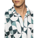 Men's Printed Shirt | Half sleeves Hawaiian Shirts For Men- Sea Blue