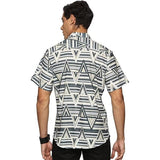 Men's Printed Shirt | Half sleeves Hawaiian Shirts For Men - Pyramid Yellow U.S. ELK