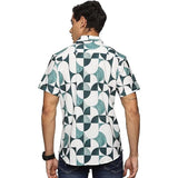 Men's Printed Shirt | Half sleeves Hawaiian Shirts For Men- Sea Blue