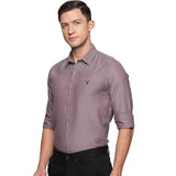 U.S. ELK Men's Button Down Slim Fit, Casual Long Sleeve Shirt - Deep purple U.S. ELK