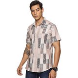 Men's Printed Shirt | Half sleeves Hawaiian Shirts For Men -Dry Pink U.S. ELK