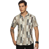 Men's Printed Shirt | Half sleeves Hawaiian Shirts For Men -Dry Leaf U.S. ELK