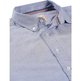 U.S. ELK Men's Button Down Slim Fit, Casual Long Sleeve Shirt - Blue U.S. ELK