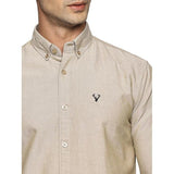 U.S. ELK Men's Button Down Slim Fit, Casual Long Sleeve Shirt - Khaki U.S. ELK